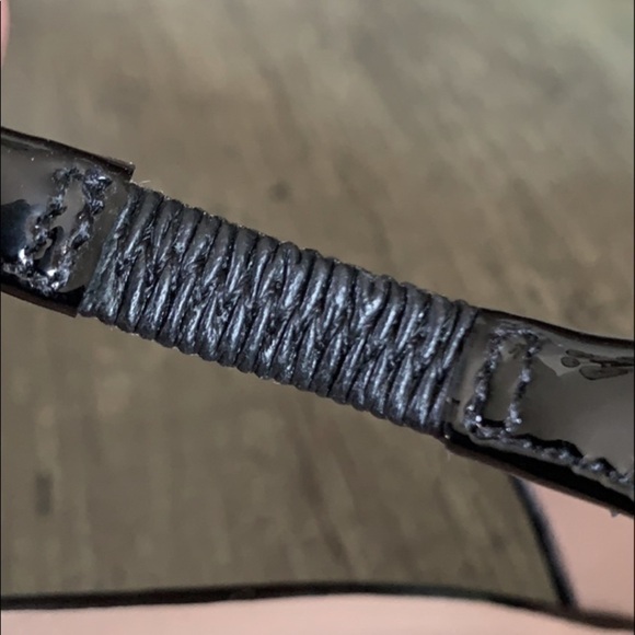 TALBOTS Black Patent Leather Slingback Wedges - Picture 12 of 15